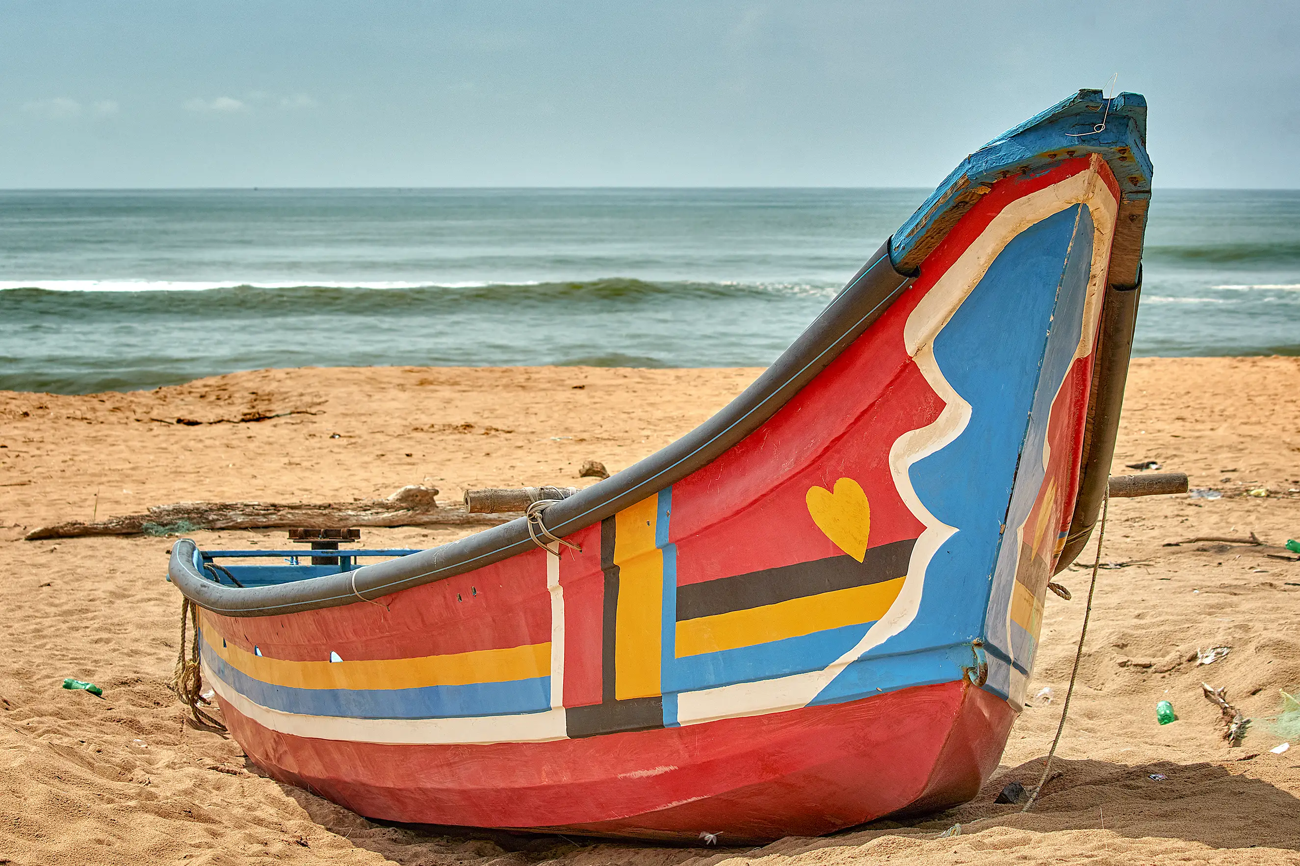 Beached Fishing Boat